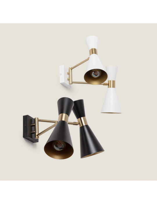 Lampe Murale Orientable Métal Jigger 2 Spots