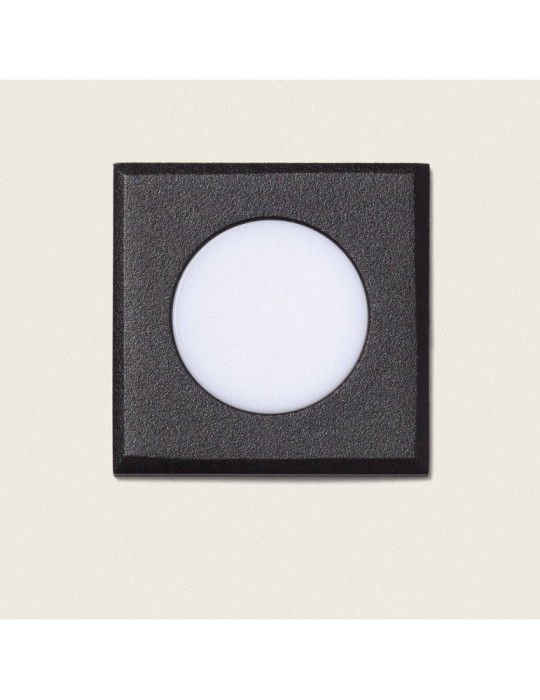 Balise Extérieure LED 2W Carrée Encastrable au Mur Welly