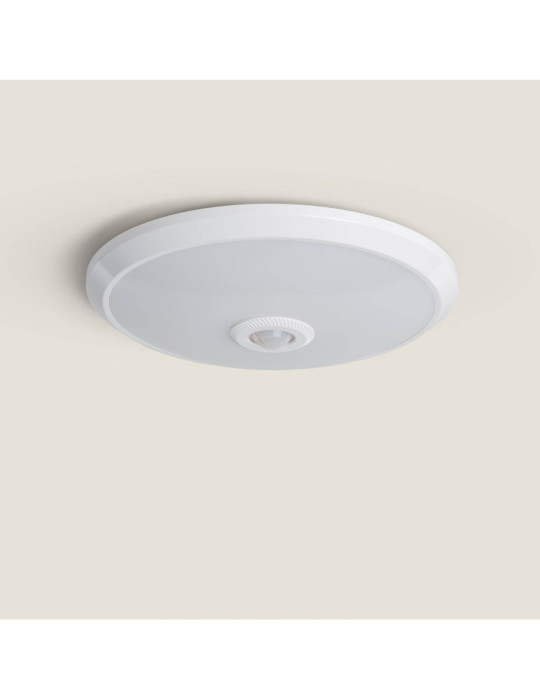 Plafonnier LED 15W avec Détecteur de Mouvement PIR et Crépusculaire