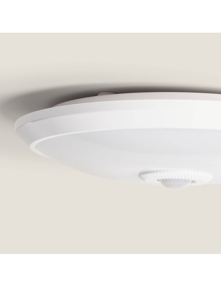 Plafonnier LED 15W avec Détecteur de Mouvement PIR et Crépusculaire