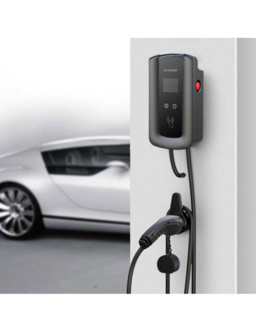 Borne de Recharge pour Voiture Électrique SMART WiFi 11-22kW Triphasé 5m