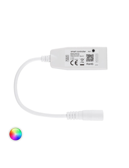 Mini Contrôleur Variateur Ruban LED 12/24V DC RGB WiFi Mini Contrôleur Variateur Ruban LED 12/24V DC RGB WiFi