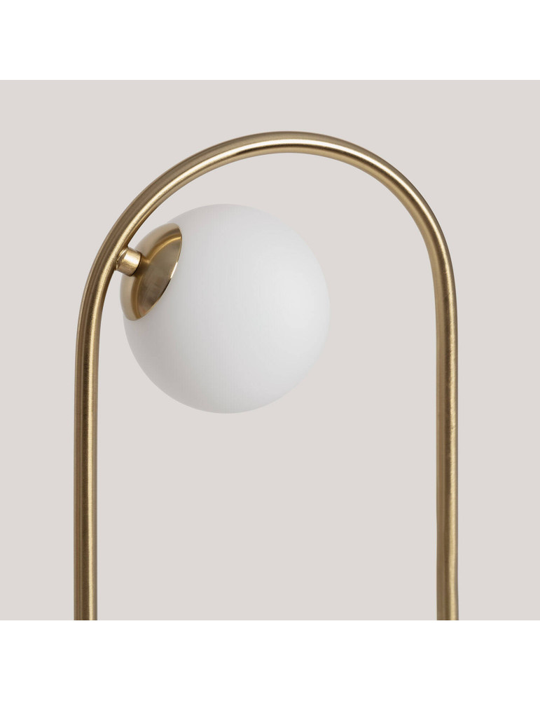 Lampe à poser Métal et Verre Moonlight Brass 2 Spots