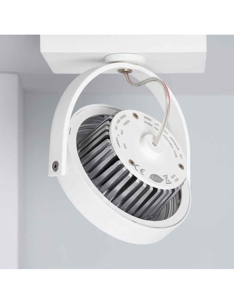 Spot LED 15W CREE en Saillie Orientable AR111 Dimmable Blanc