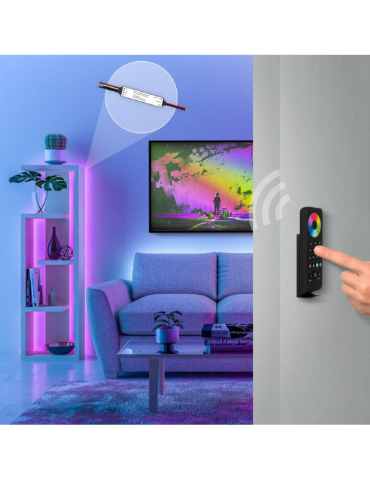 Télécommande RF pour Variateur LED RGB / RGBW