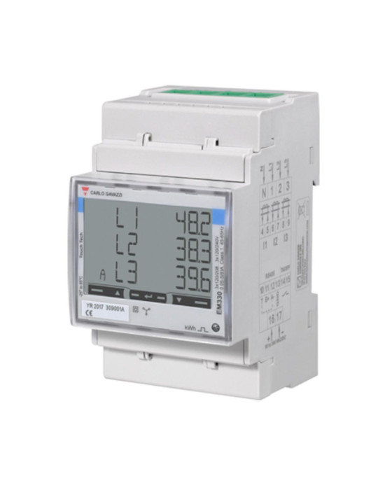 Compteur d'Énergie Triphasé Power Boost pour Véhicules Électriques Wattmètre 250A  WALLBOX