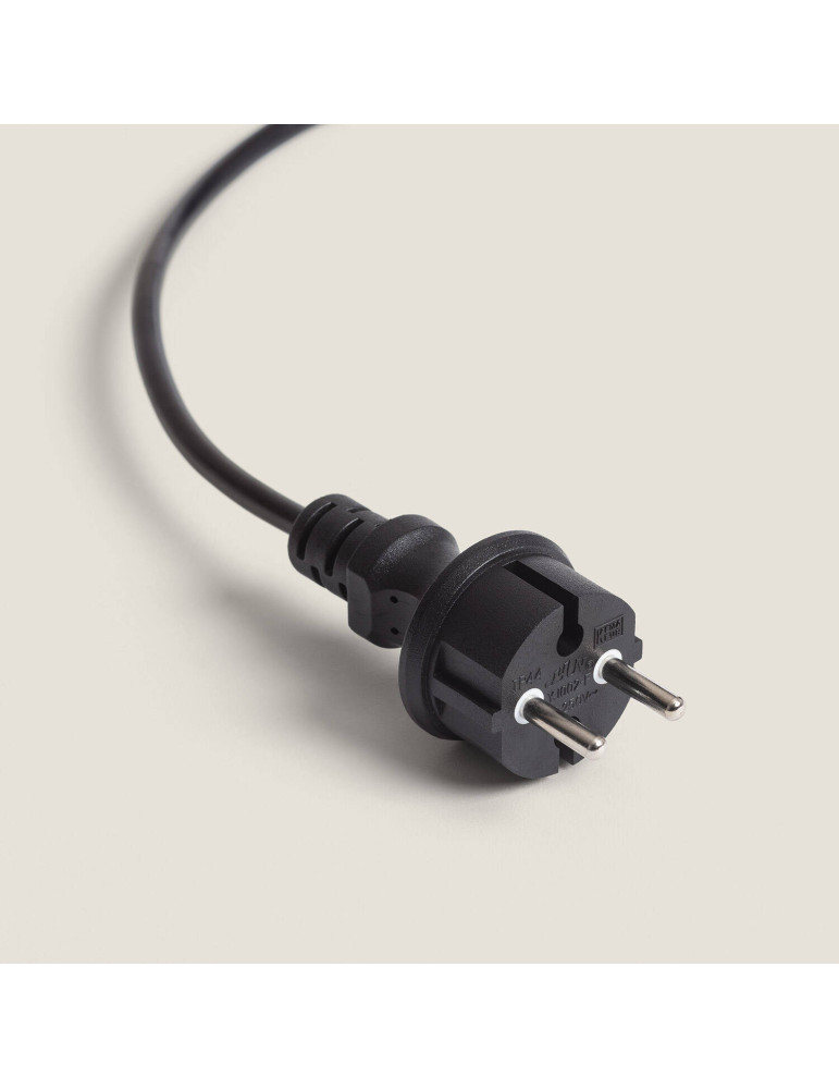 Kit Guirlande Lumineuse Extérieure IP44 10m Noire + 10 Ampoules Filament LED B22 2W A60