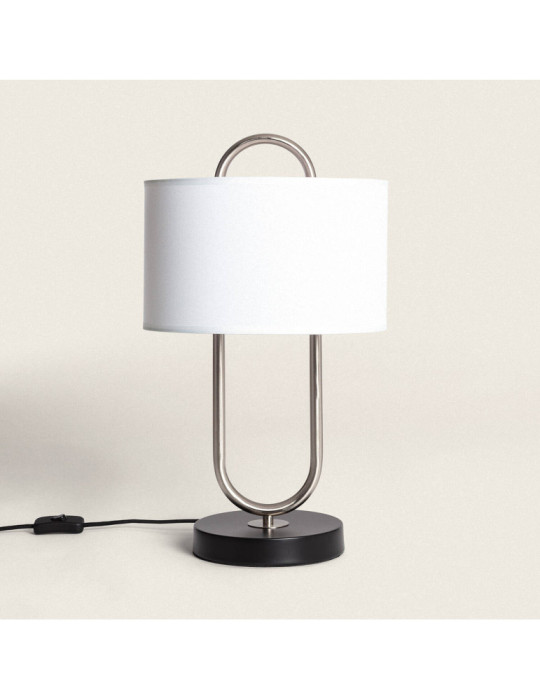 Lampe à Poser Métal et Tissu Duque Lampe à Poser Métal et Tissu Duque