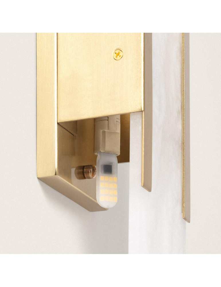 Lampe Murale Métal et Marbre Nandra