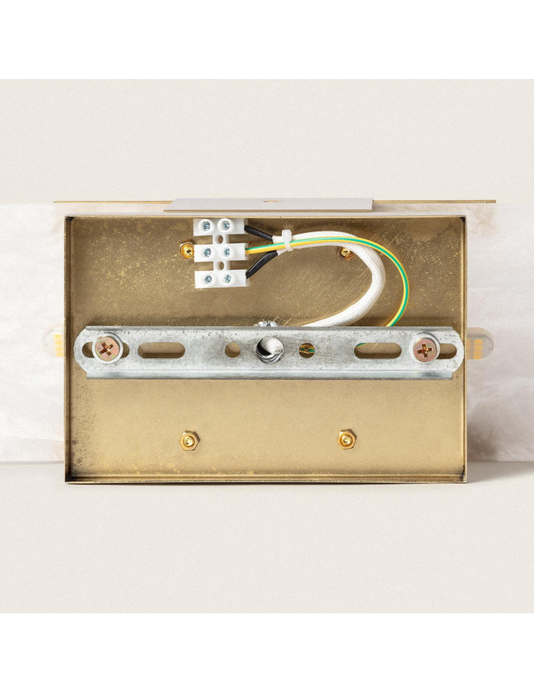 Lampe Murale Métal et Marbre Nandra