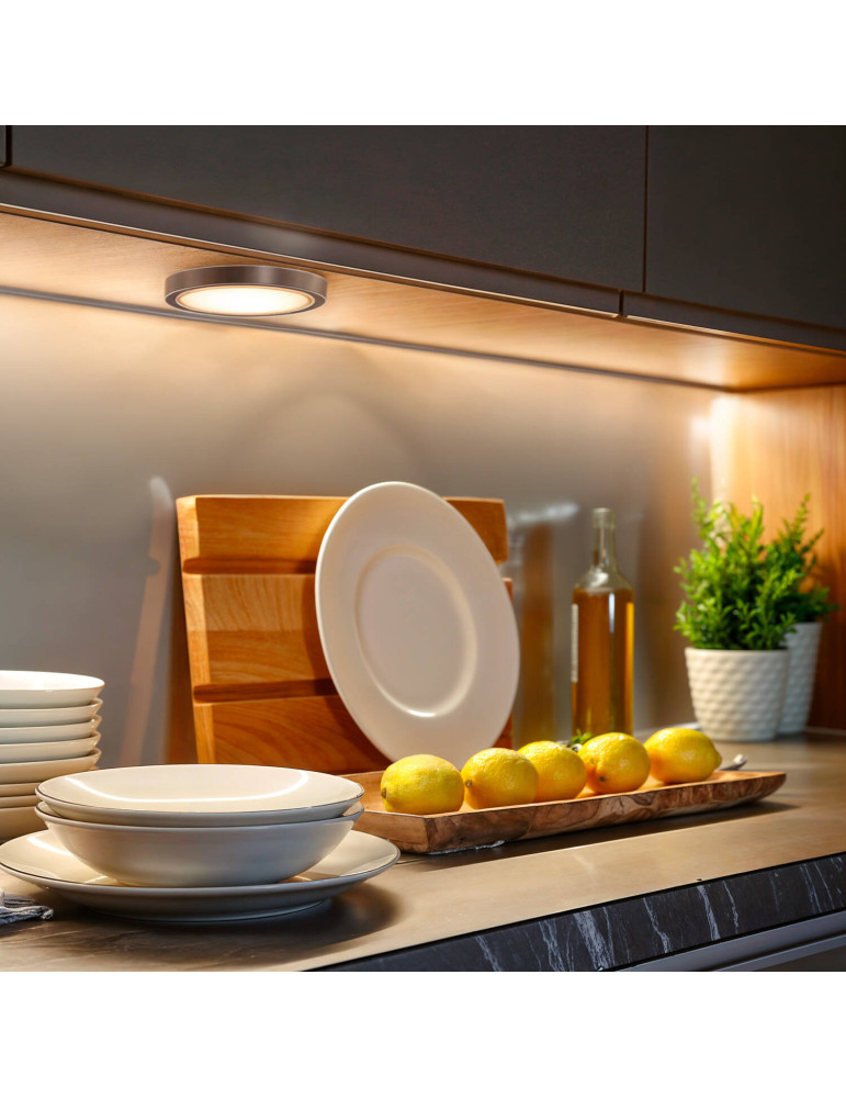 Lampe LED Bas de Meuble 3W 12V DC Orientable avec Connecteur Rapide