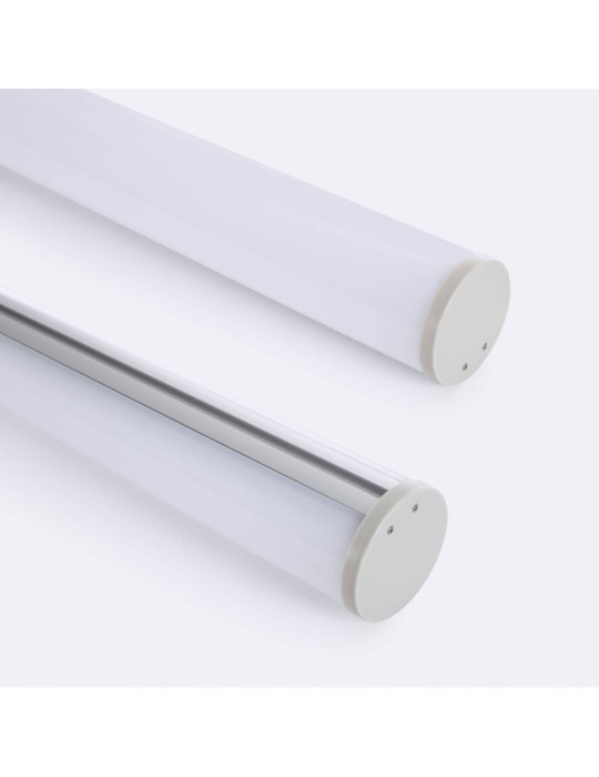 Profilé Aluminium Suspendu Rond 2m pour Ruban LED jusqu'à 22 mm