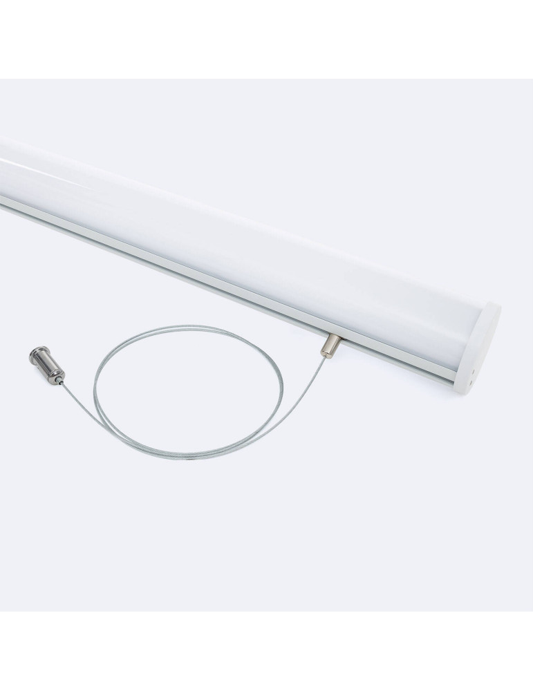 Profilé Aluminium Suspendu Rond 2m pour Ruban LED jusqu'à 22 mm