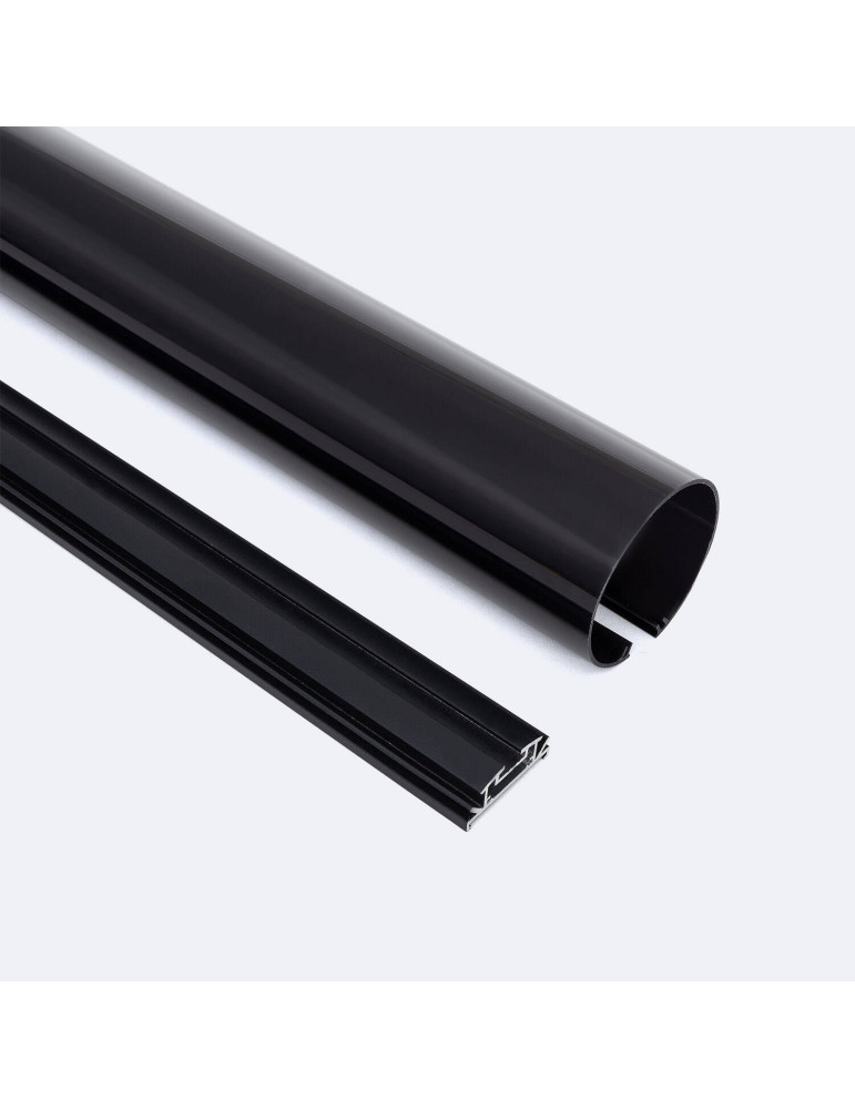 Profilé Aluminium Suspendu Rond 2m pour Ruban LED jusqu'à 22 mm