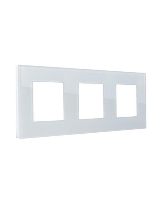 Plaque Crystal 3 Emplacements Modern