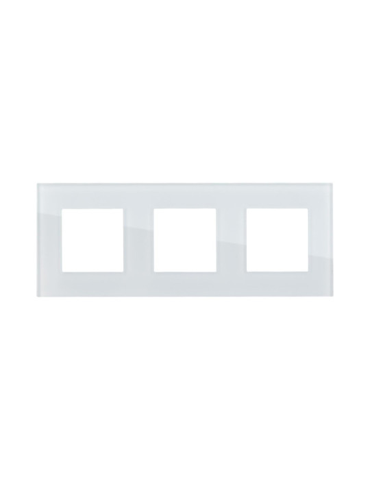 Plaque Crystal 3 Emplacements Modern