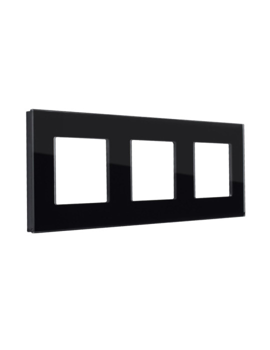 Plaque Crystal 3 Emplacements Modern