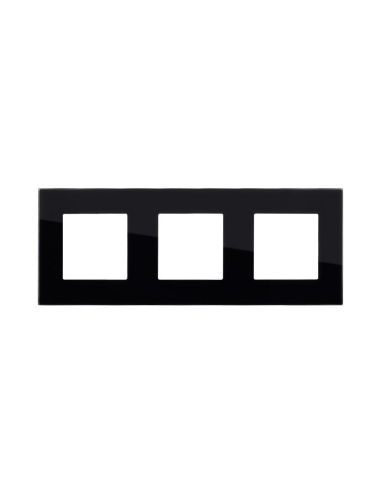 Plaque Crystal 3 Emplacements Modern