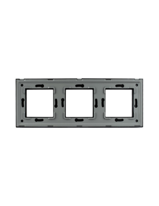 Plaque Crystal 3 Emplacements Modern