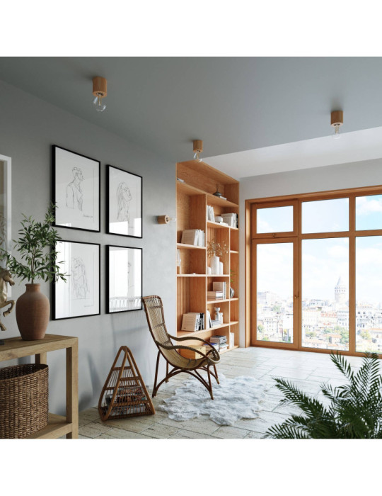 Lampe à Poser Bois Salgado SOLLUX