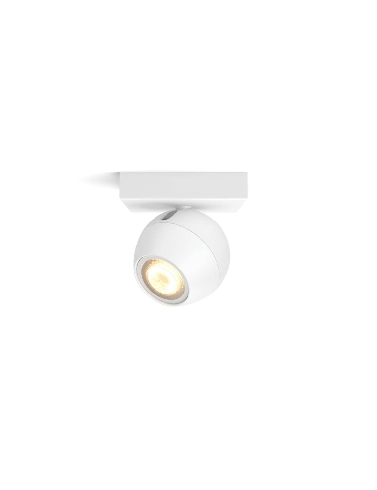 Plafonnier White Ambiance Buckram 1 Spot GU10 PHILIPS Hue