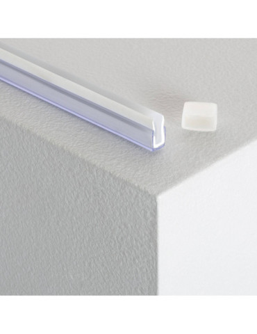 Profilé Polycarbonate pour Ruban Néon LED 24/48V DC 6x12 mm NFLEX6