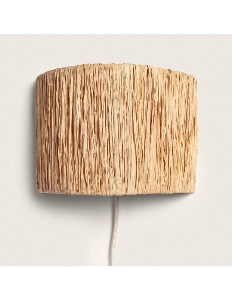 Lampe Murale Métal et Raphia Yubo Lampe Murale Métal et Raphia Yubo
