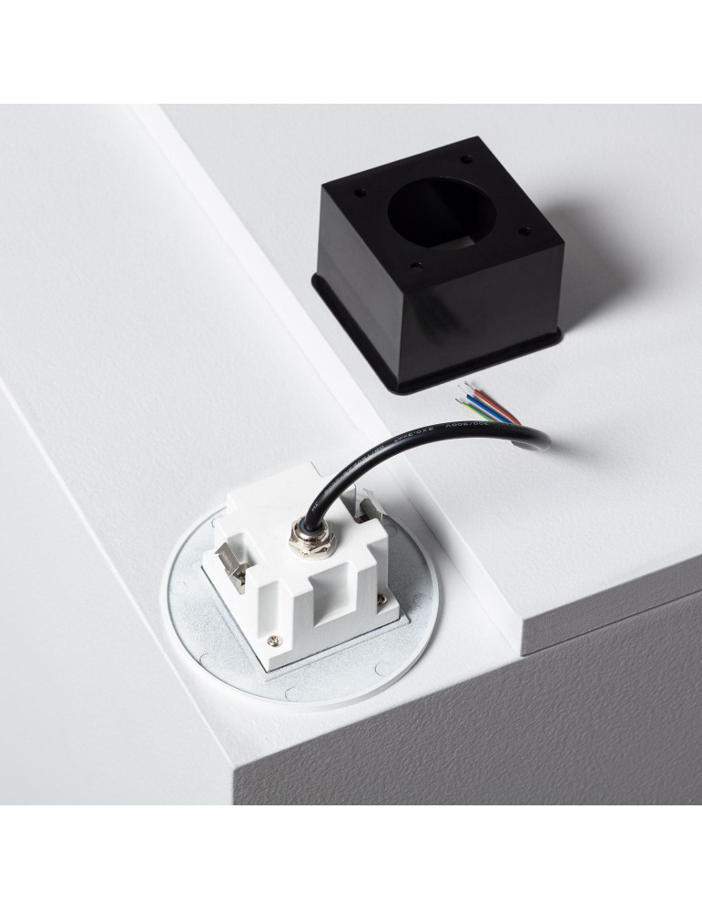 Balise LED Extérieure 2W Encastrable au Mur Ronde Grasset Blanche