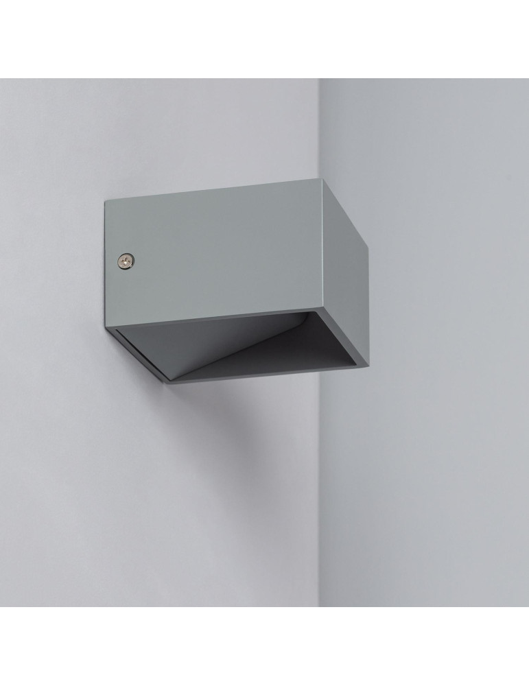 Applique Murale LED Aluminium Lico 6W Éclairage Double Face Grise
