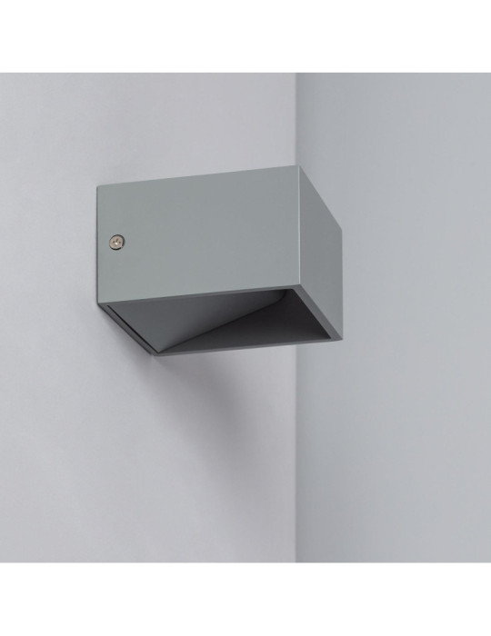 Applique Murale LED Aluminium Lico 6W Éclairage Double Face Grise