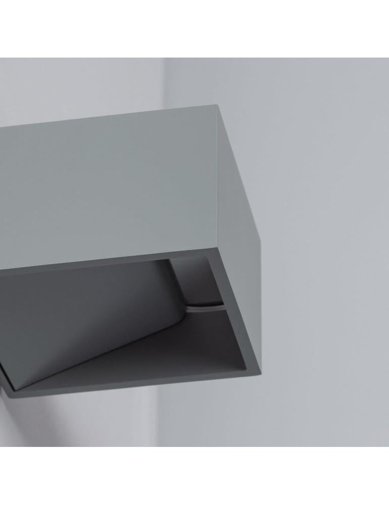 Applique Murale LED Aluminium Lico 6W Éclairage Double Face Grise