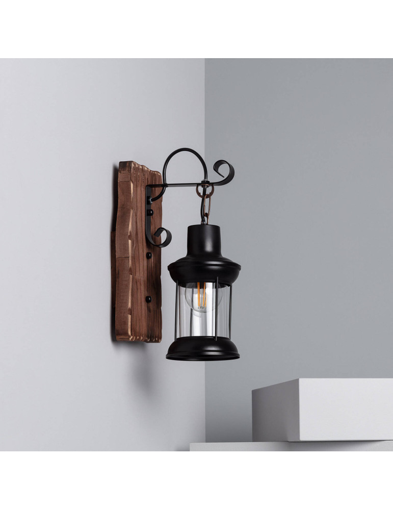 Lampe Murale Bois et Métal Fanala