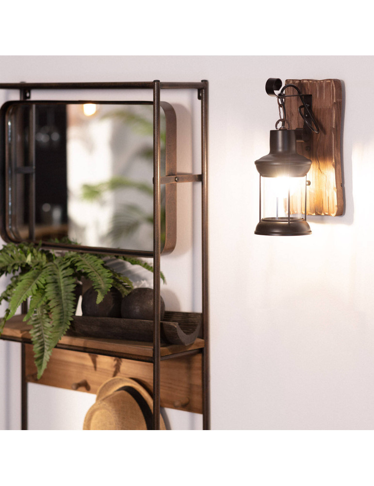 Lampe Murale Bois et Métal Fanala