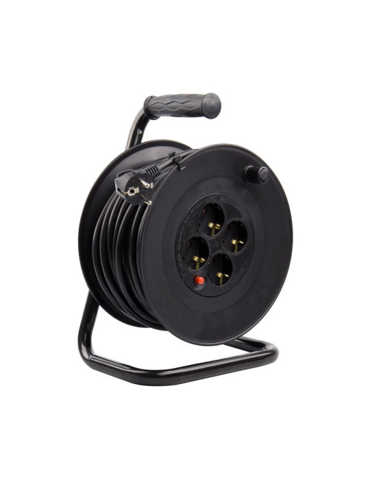 Enrouleur Extensible 50m 3x1.5mm avec Système "Anti-Twist"