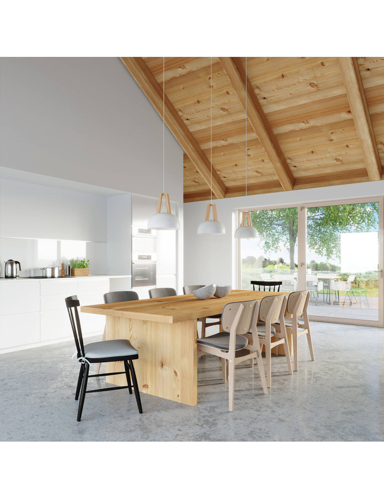 Suspension Bois Naturel Casco SOLLUX