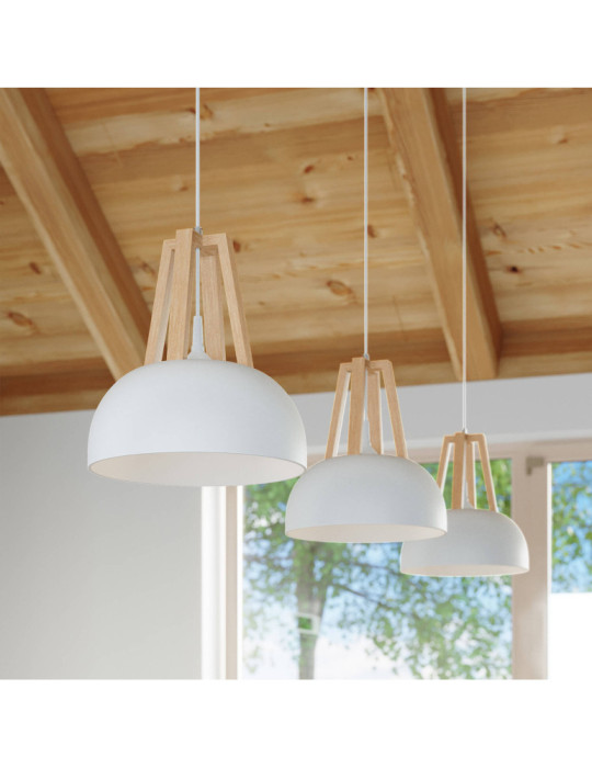 Suspension Bois Naturel Casco SOLLUX