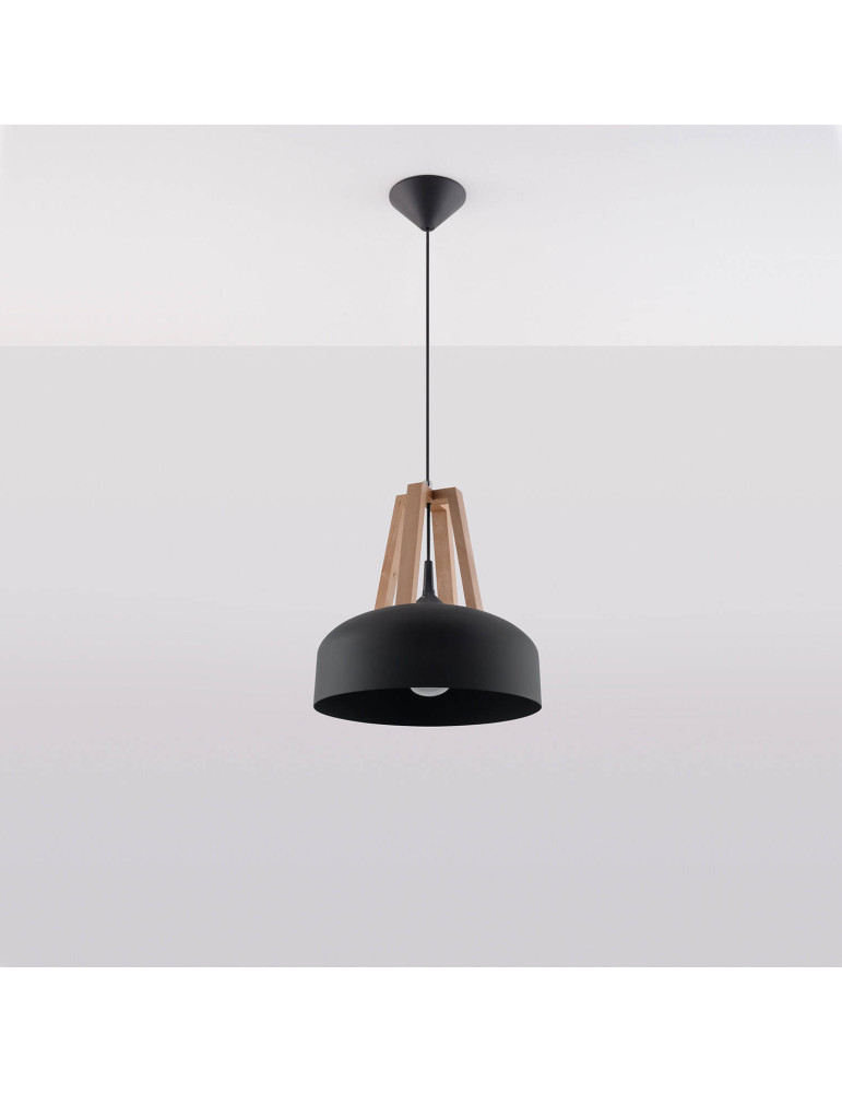 Suspension Bois Naturel Casco SOLLUX