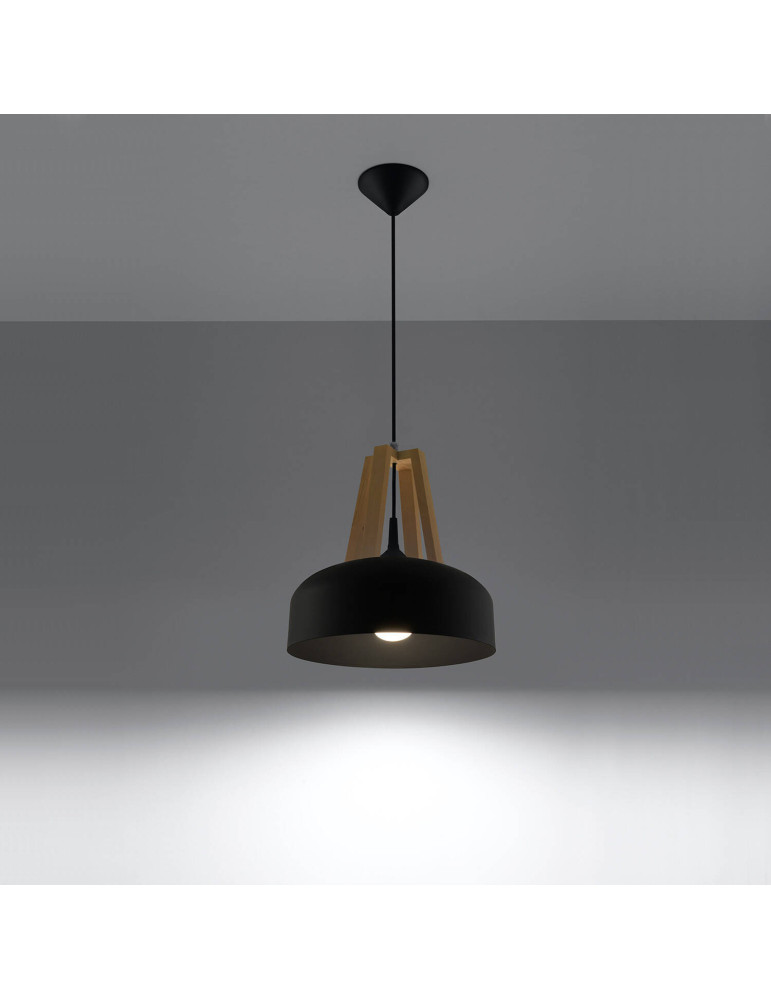 Suspension Bois Naturel Casco SOLLUX