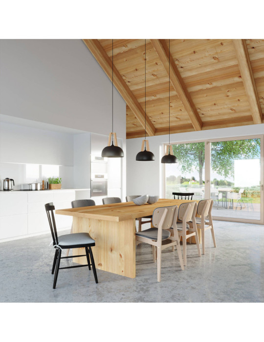 Suspension Bois Naturel Casco SOLLUX