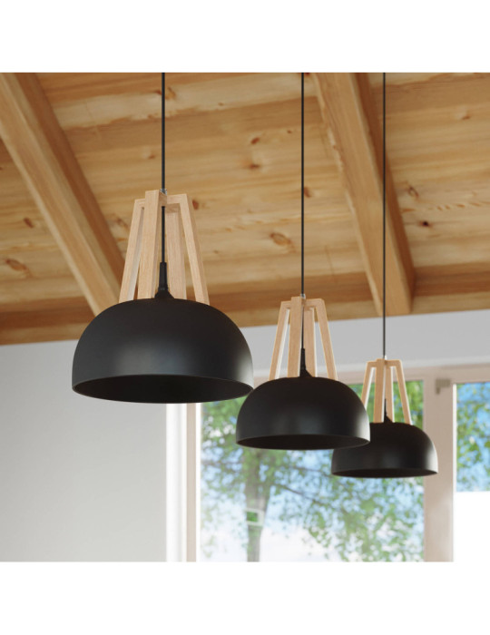 Suspension Bois Naturel Casco SOLLUX