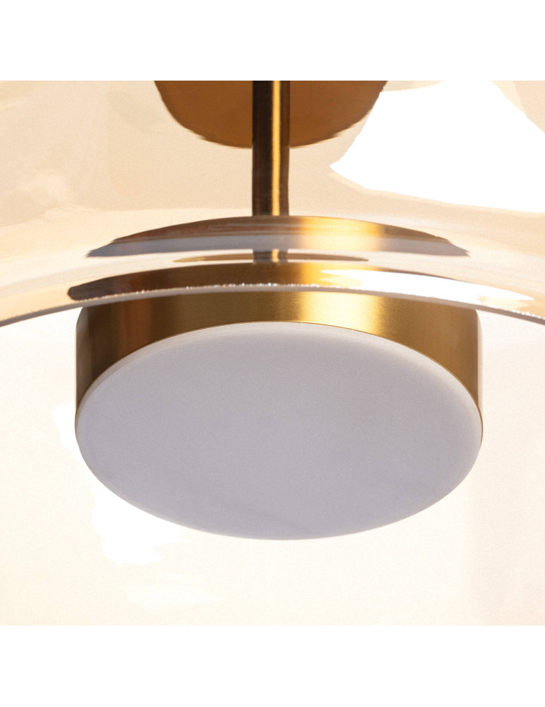 Suspension LED 7W Métal et Verre Aba