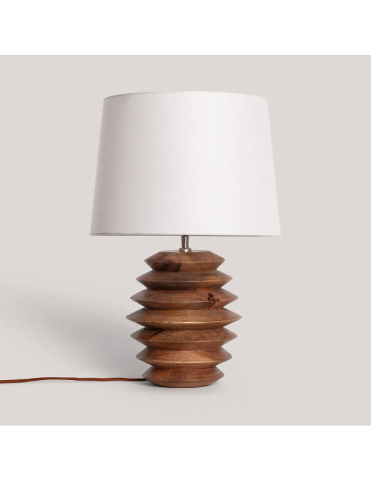 Lampe à Poser Bois Vihaan ILUZZIA