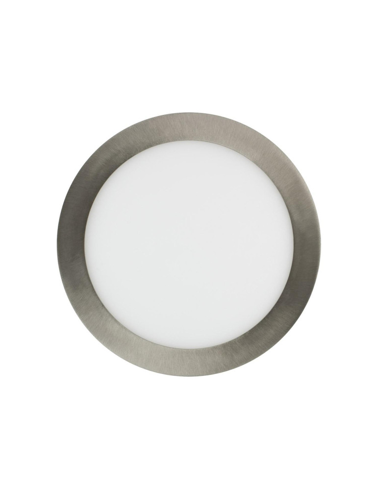 Dalle LED 18W Ronde Extra-Plate Coupe Ø 205 mm Argentée