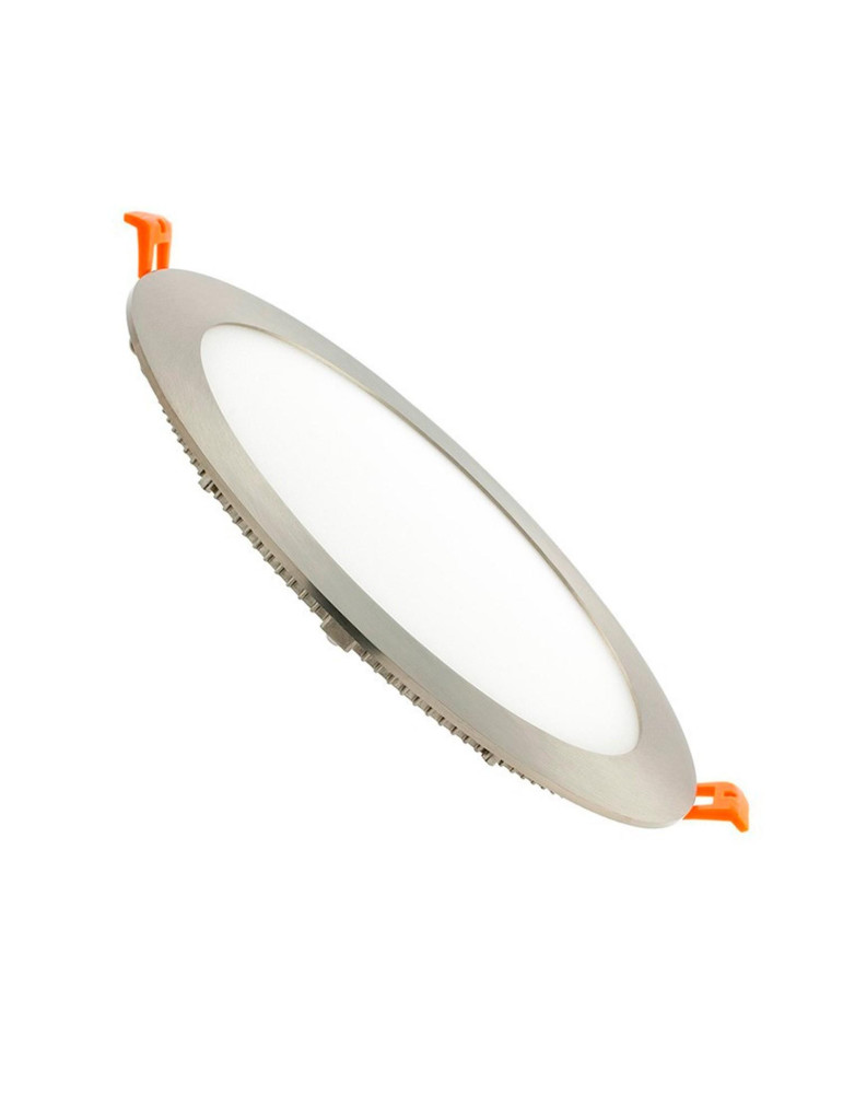 Dalle LED 18W Ronde Extra-Plate Coupe Ø 205 mm Argentée Dalle LED 18W Ronde Extra-Plate Coupe Ø 205 mm Argentée