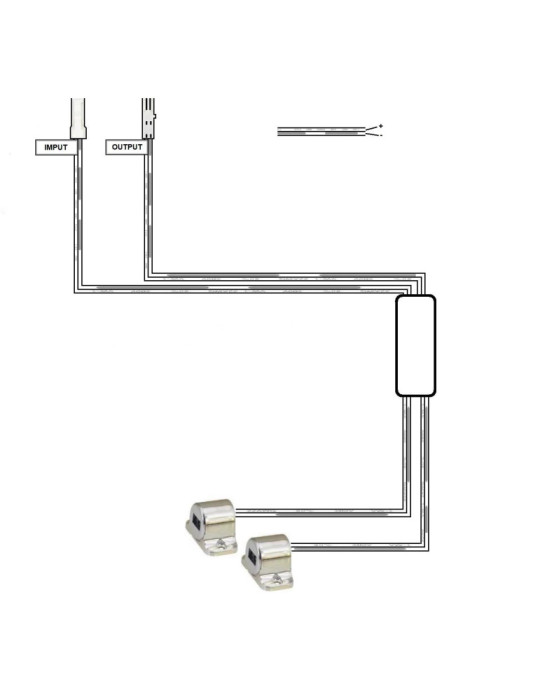 Interrupteur Capteur Double 12/24V DC pour Portes d'Armoires