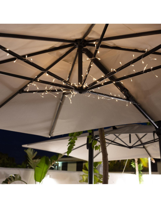 Guirlande LED à Piles pour Parasol 1m