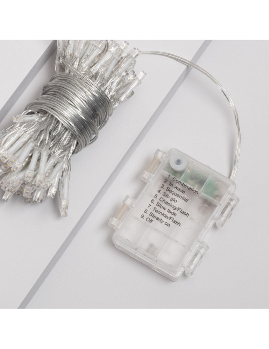 Guirlande LED à Piles pour Parasol 1m