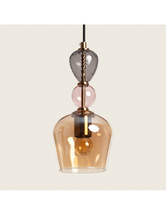 Suspension Métal et Verre Cailin Suspension Métal et Verre Cailin