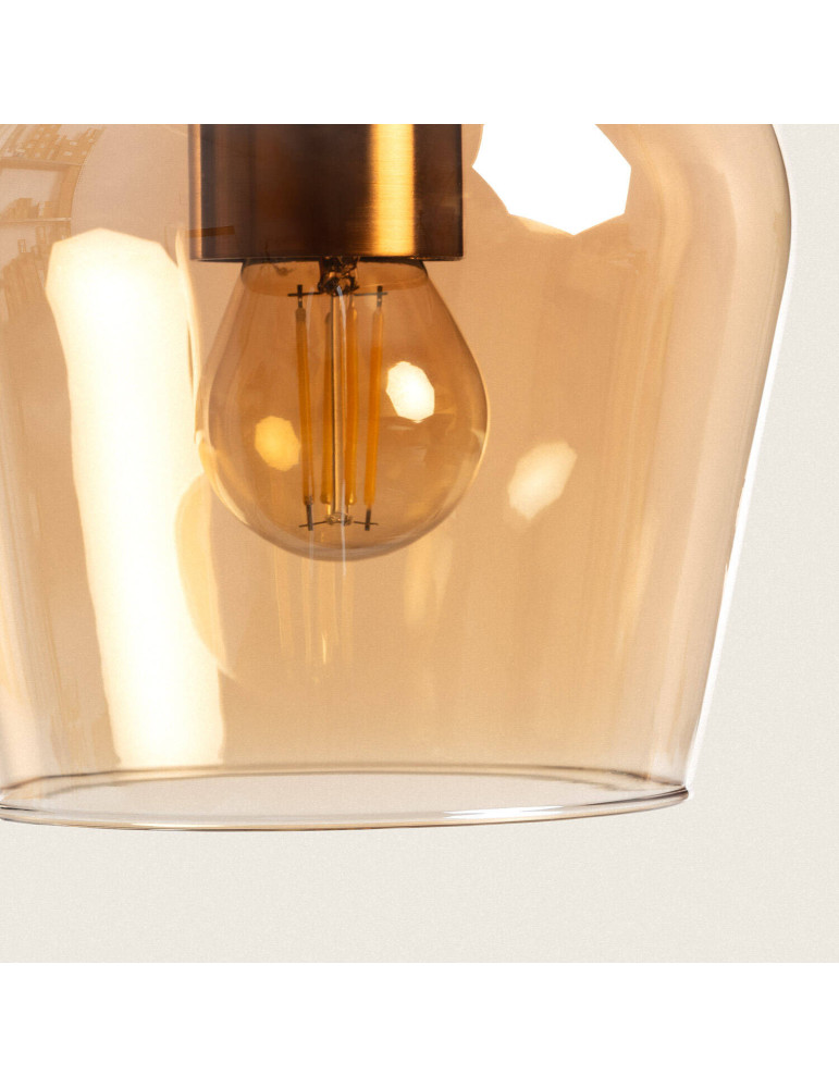 Suspension Métal et Verre Cailin