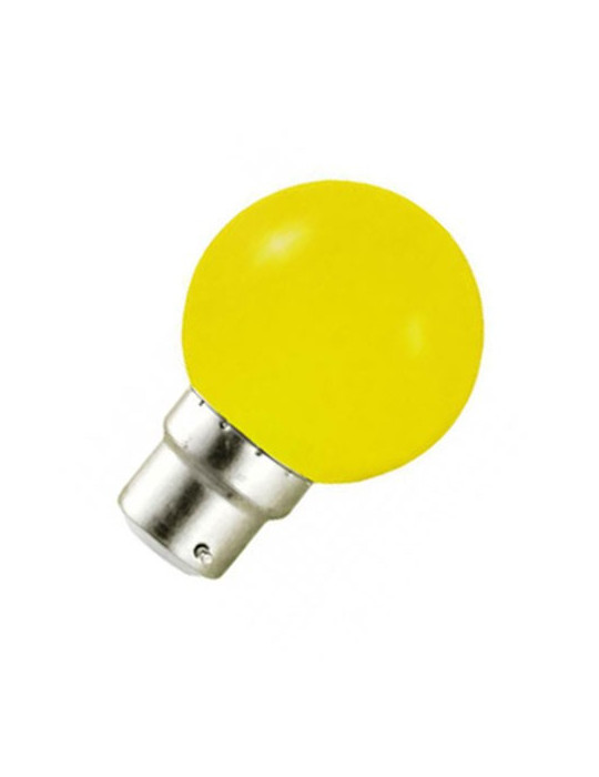 Ampoule Led 0.8W=9W B22 Jaune